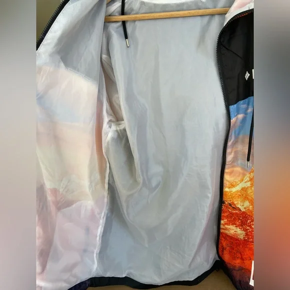 Polaroid Mountain Print Windbreaker Jacket, Men’s Medium - Picture 5 of 9